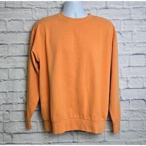 NWT OnlyNY Sweatshirt Mens Size Small Orange Crewneck Long Sleeve